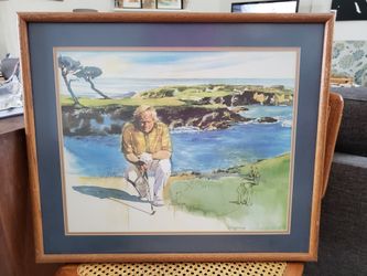 Vintage Framed Jack Niclaus Print
