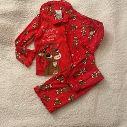 2T Rudolph Christmas pajamas New