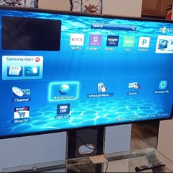 55" LED Samsung TV WITH STAND & FIRE STICK 