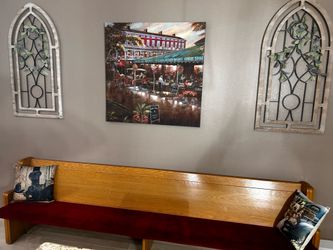 9 foot church bench