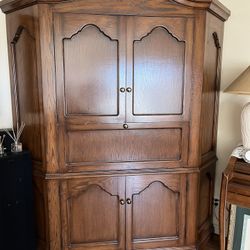 wooden armoire 