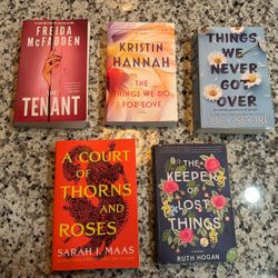 Popular Fiction (Thriller, Fantasy, Romance) Paperback Bundle – 6 Books 