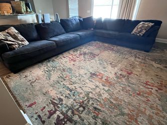 Large Navy Blue Sectional