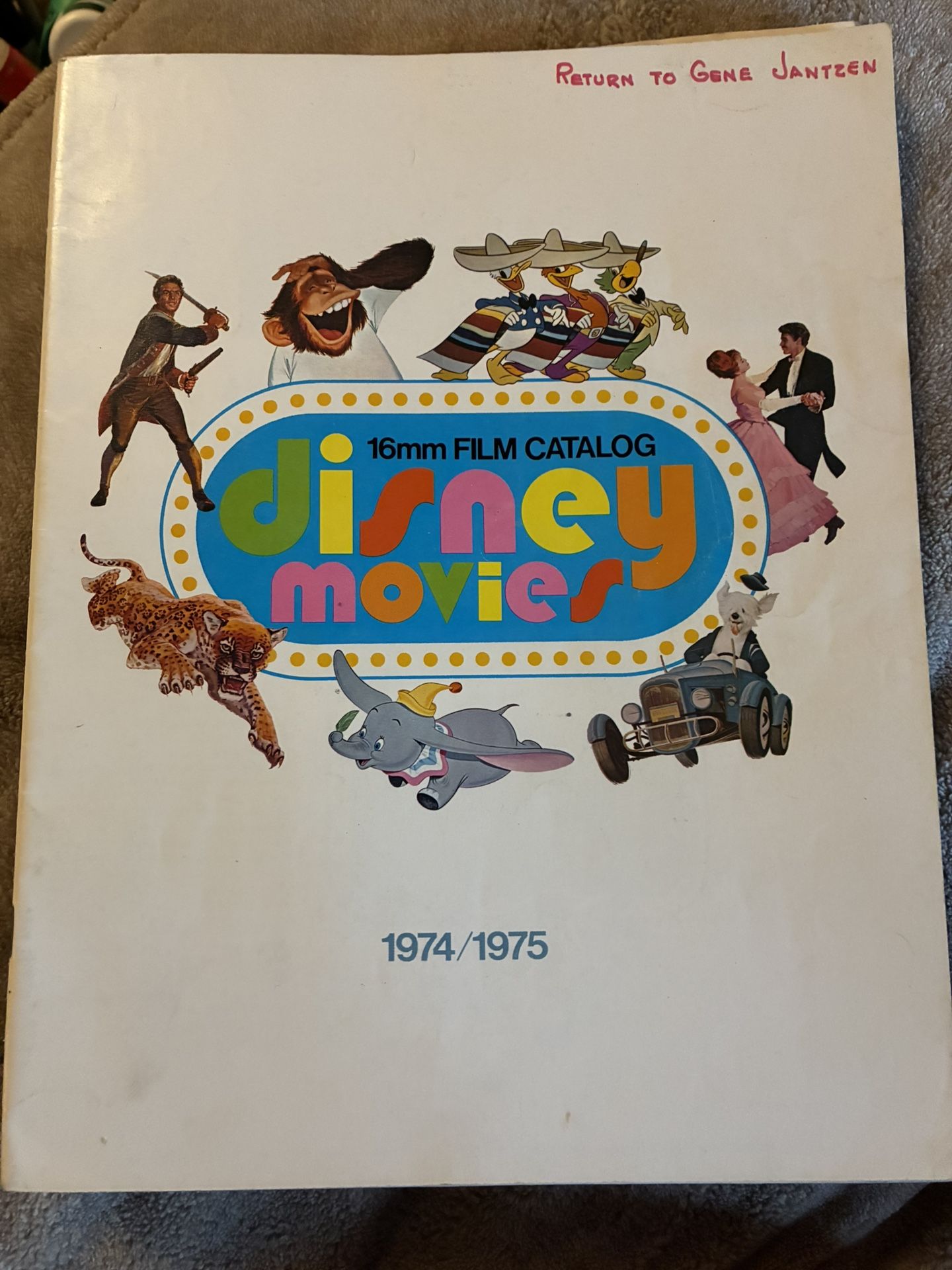 1974/75 Disney Movies Catalog