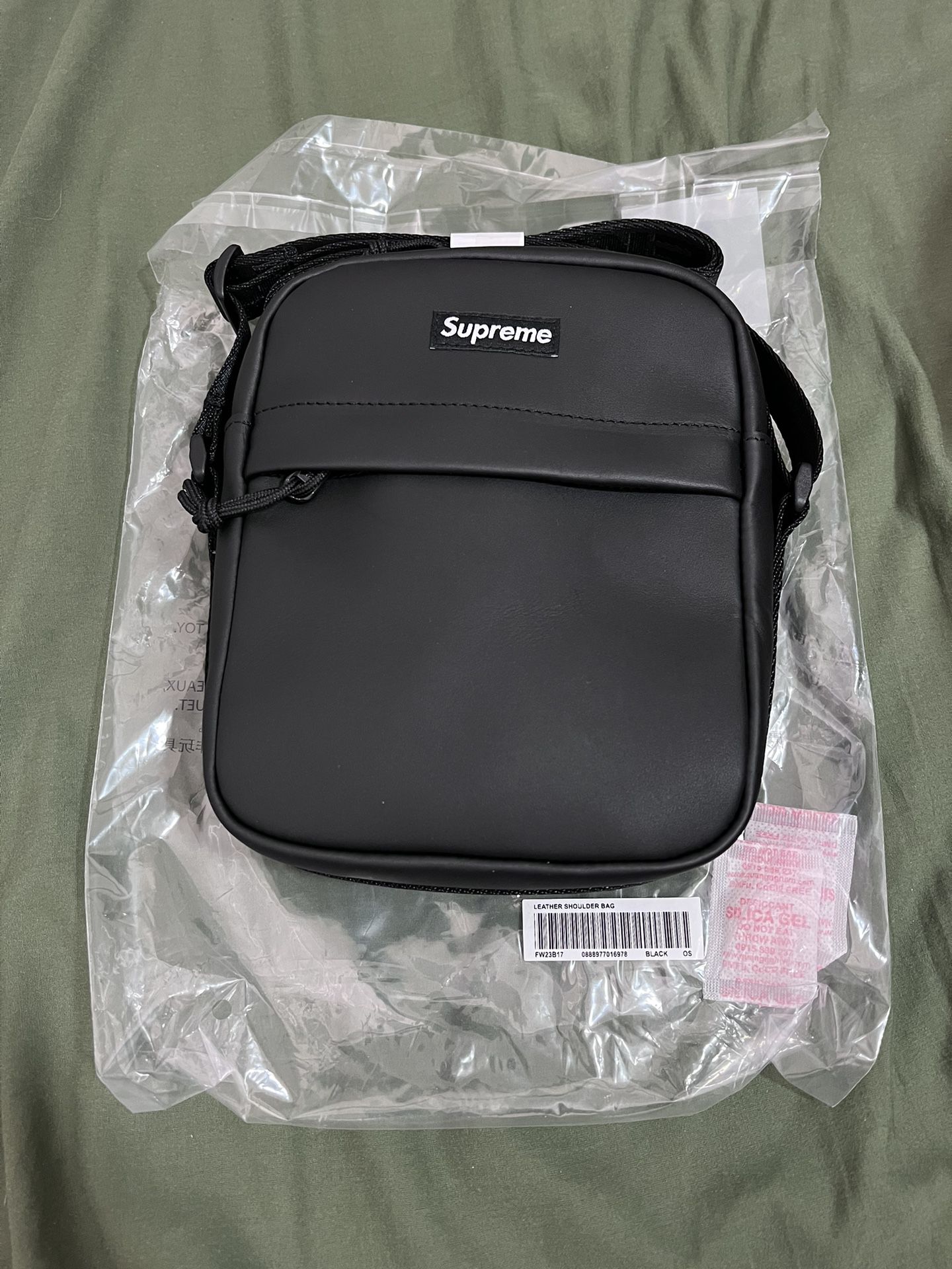 Supreme Leather Shoulder Bag FW23