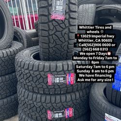 SET OF NEW TIRES, 35X12.50R20 PATHRAIDER AT , INCLUDING MOUNTING AND BALANCING. ASK ME FOR ANY SIZE OR BRAND LLANTAS NUEVAS 