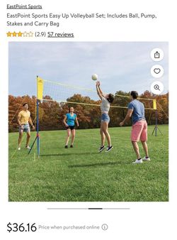 Eastpoint Easy Setup Volleyball Set 