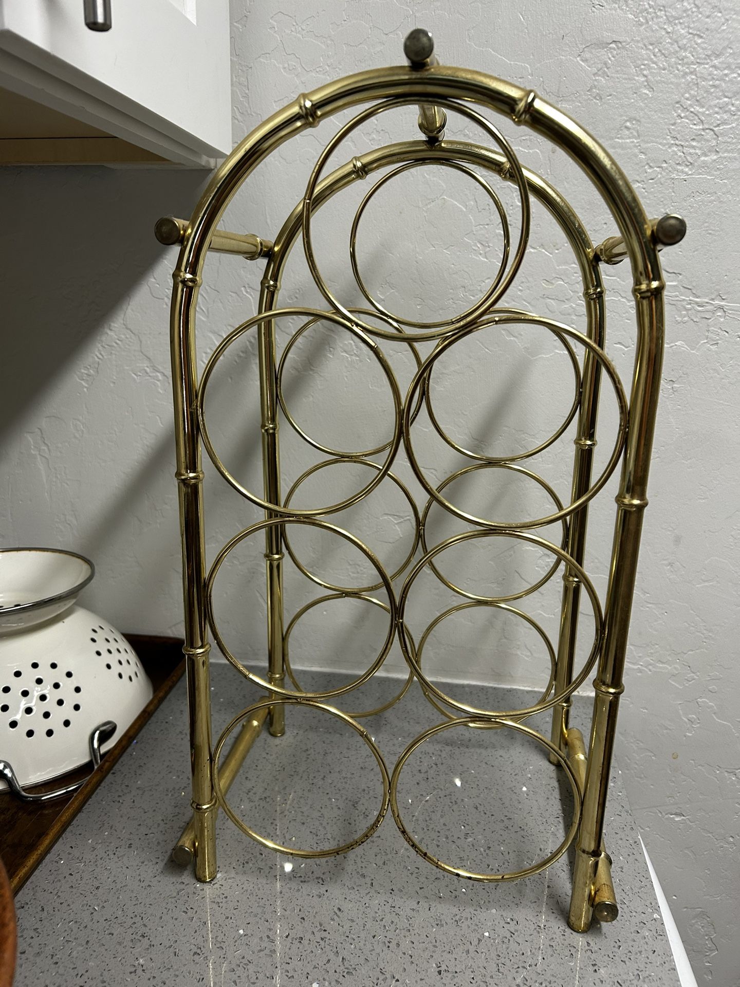 MCM Gold Wine Rack