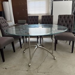 Round Glass Table 