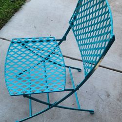 Folding Metal Decorative Chair