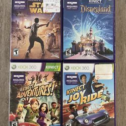 Lot of 4 Xbox 360 Kinect Games  