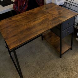 40inch Rustic Brown Desk 