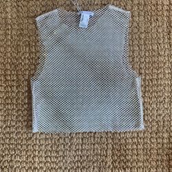 New Zara Fishnet Tank