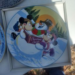 Two Collectible Disney Plates