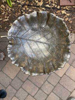 Handmade upcycled birdbath