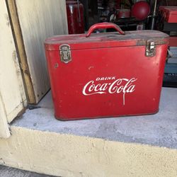 Antique Coca Cola Airline Cooler