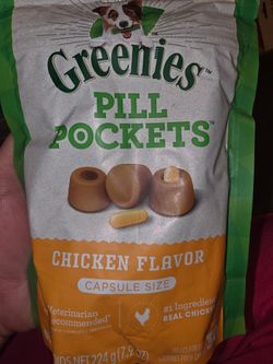Greenies Pill Pockets Chicken Flavor Capsule Size
