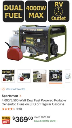 Brand new dual generator - SAVE $100
