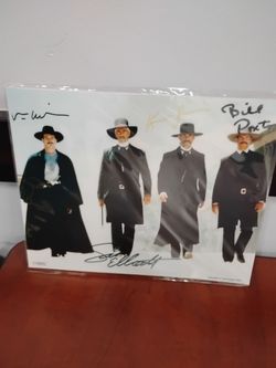 SIGNED TOMBSTONE ALL 4 SIGURES  Photo