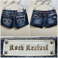 Rock Revival Alanis Shorts Size 28 (7/8)