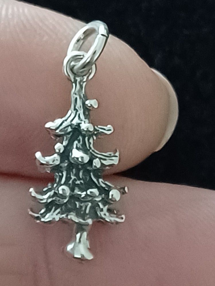 STERLING SILVER CHRISTMAS TREE CHARM