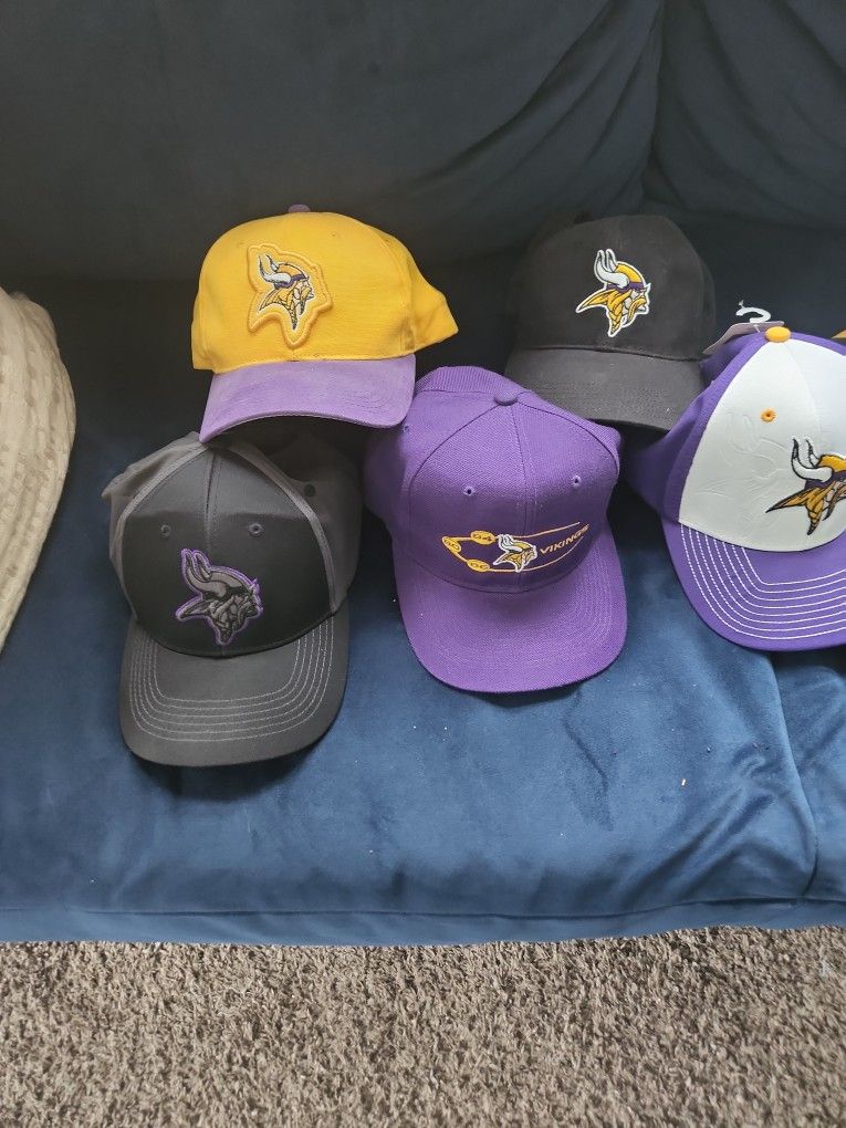 Some Vintage MN Vikings Hats A Couple Newer Ones