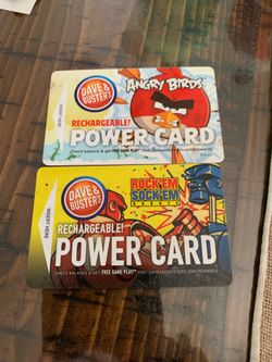 Dave and buster game cards