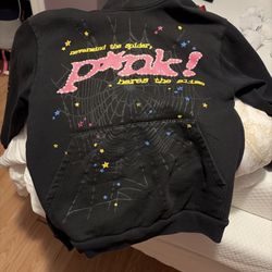 Sp5der P*nk Hoodie 'Black'