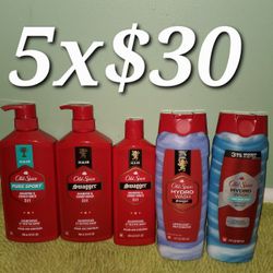 Old Spice Shampoos & Bodywash 