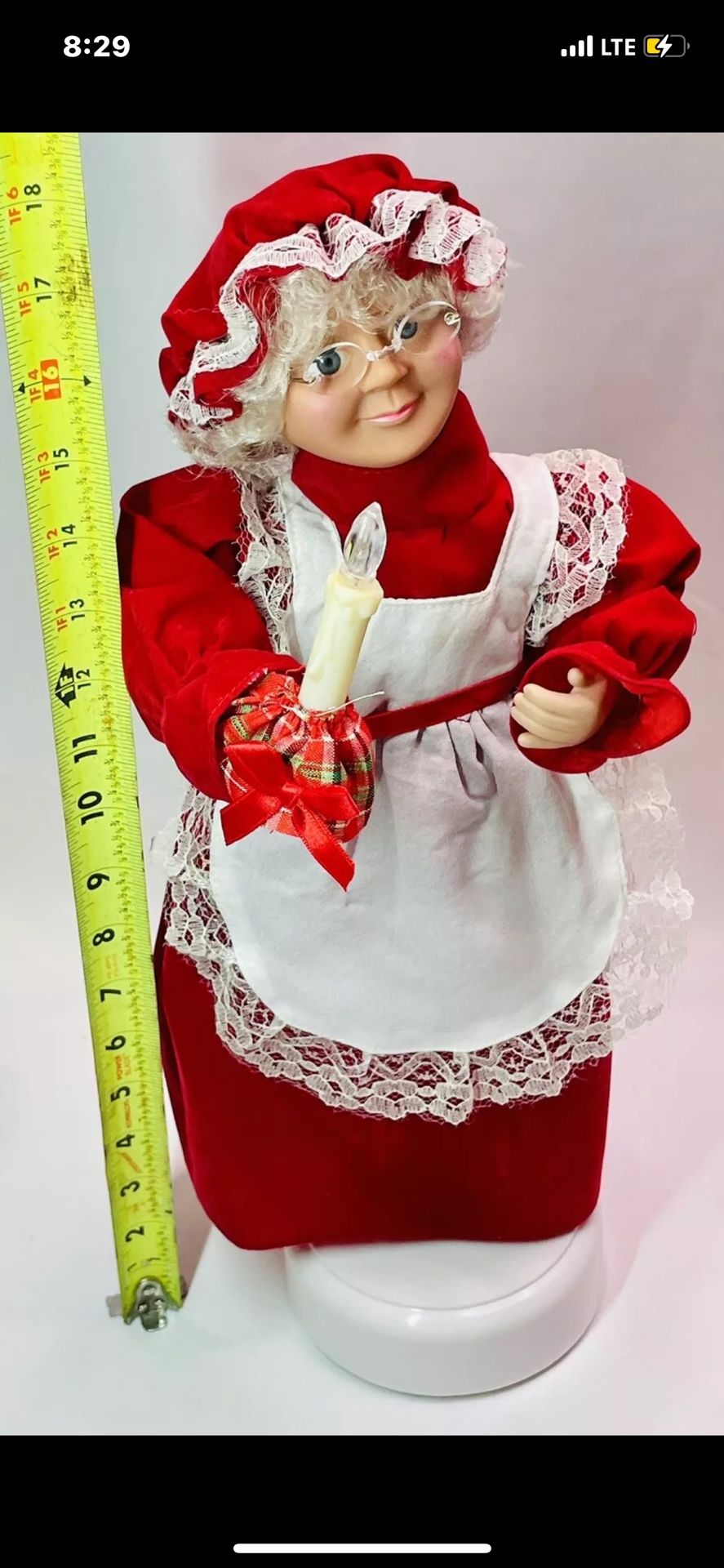 Animated Mrs. Clause Lights Up And Plays Music