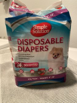 XS Dog Diapers 