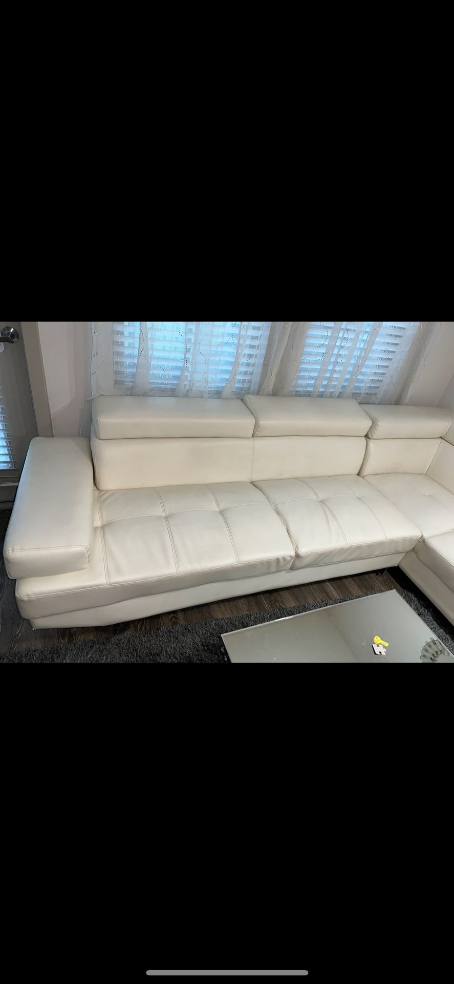 Used White Sectional