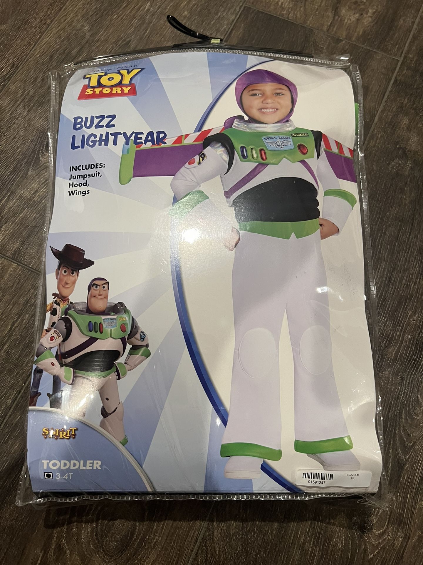 Disney Pixar Toy Story Buzz Lightyear Costume 3-4yrs