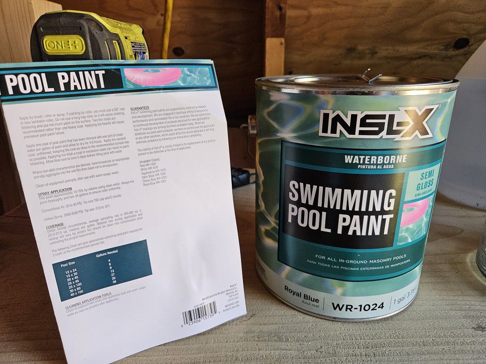 Unopened Gallon Swimming Pool Paint - INSL-X