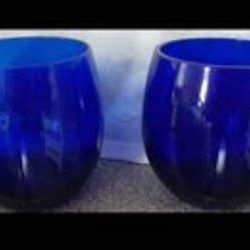2 Colbalt Blue Nesting cups 