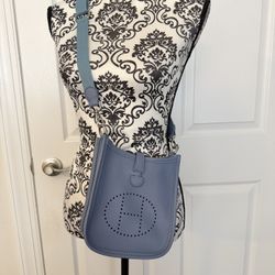 Light Blue H-Logo Crossbody Bag (Mini)