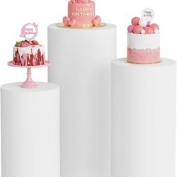 White  Covers — 3-Pieces  Spandex 