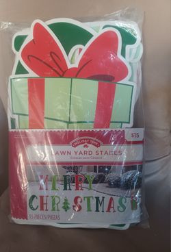 Christmas Lawn Yard Stakes 