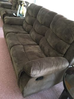 Brand New Reclining Brown Sofa Loveseat Set $50 Down Takes It Home Today!
