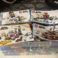 Mario Lego sets about four different Mario Lego sets