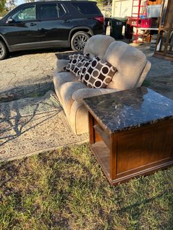 Side table marble top