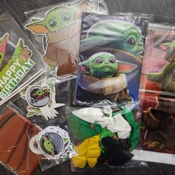 Baby Yoda Starwars birthday theme $12
