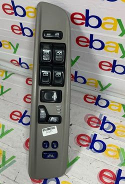 2002 - 2005 GMC Envoy Master Power Window Switch for Driver Left Gray