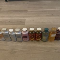 Bath & Body Works lotions and shower gel