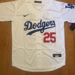 Dodgers Edman White Men Jersey