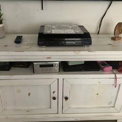 Distressed Rustic Cabinet Media Console 