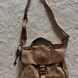 Leather Fossil Purse  - Brown