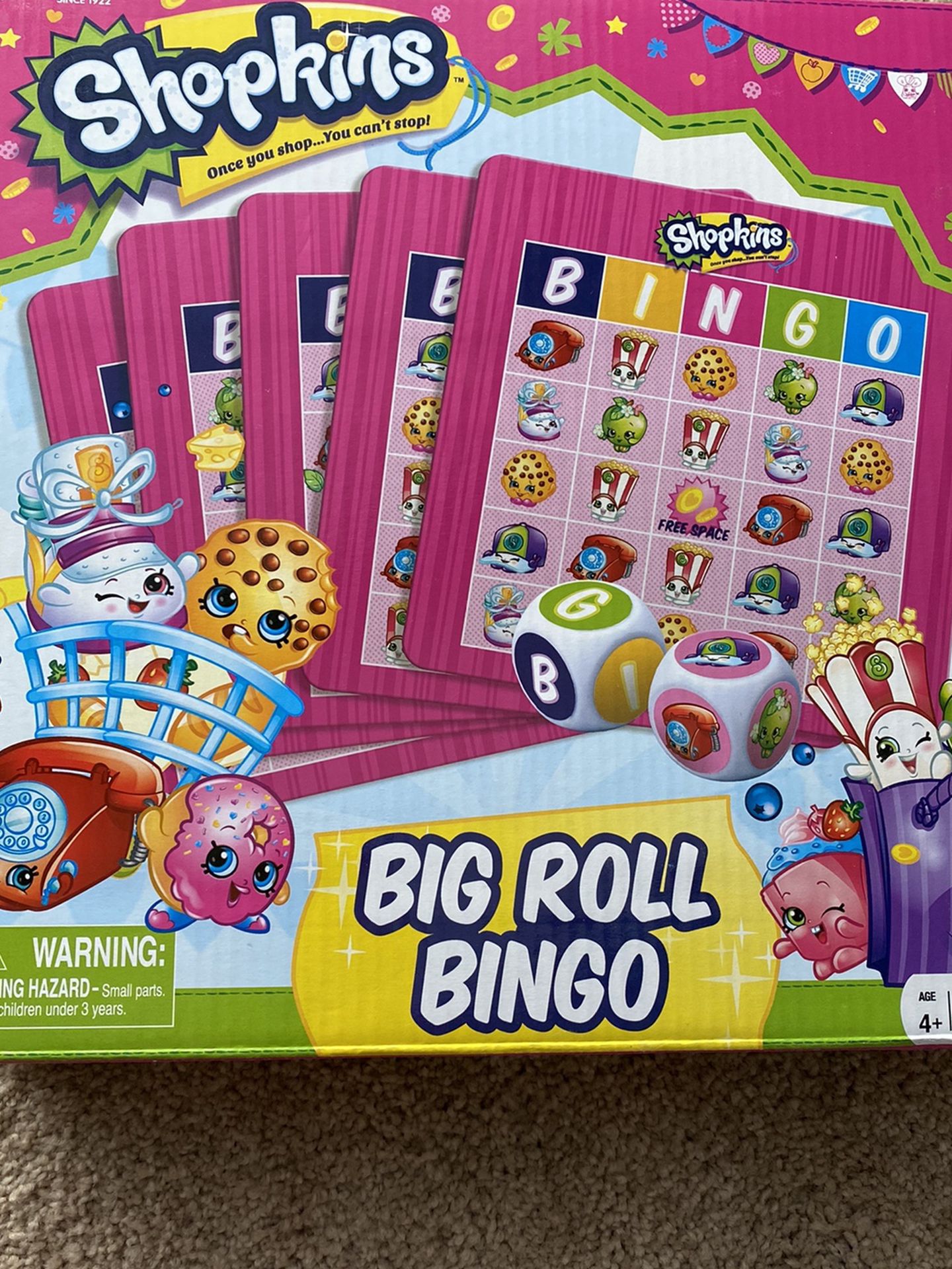 Shopkins Big Roll Bingo Game