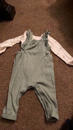 Carters baby girl overalls 6m