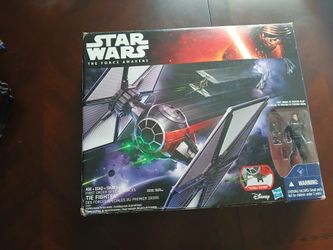 2015 STAR WARS THE FORCE AWAKENS - FIRST ORDER TIE FIGHTER W/PILOT - SEALED